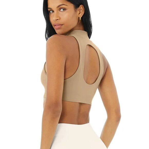 ALO Yoga Tops - Alo Yoga Airlift Fuse Bra Tank in Gravel Size Medium